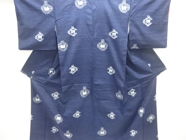 Japanese Kimono / Tsumugi Omeshi Silk